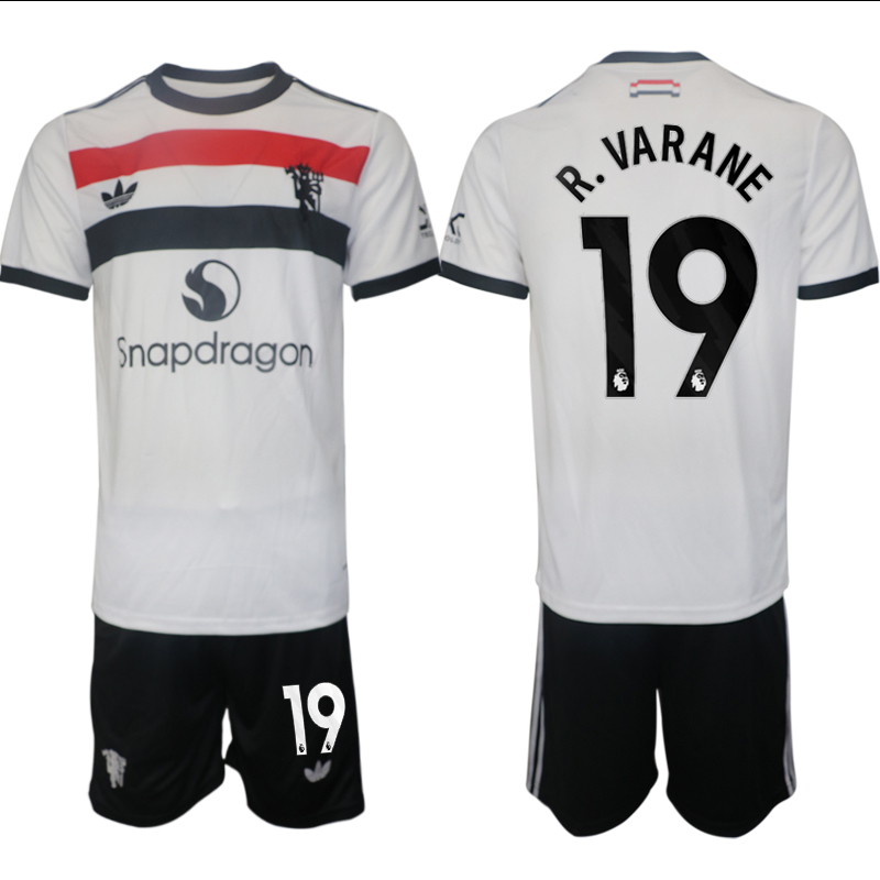 Men 2024-2025 Club Manchester United away white #19 Soccer Jersey->manchester united jersey->Soccer Club Jersey